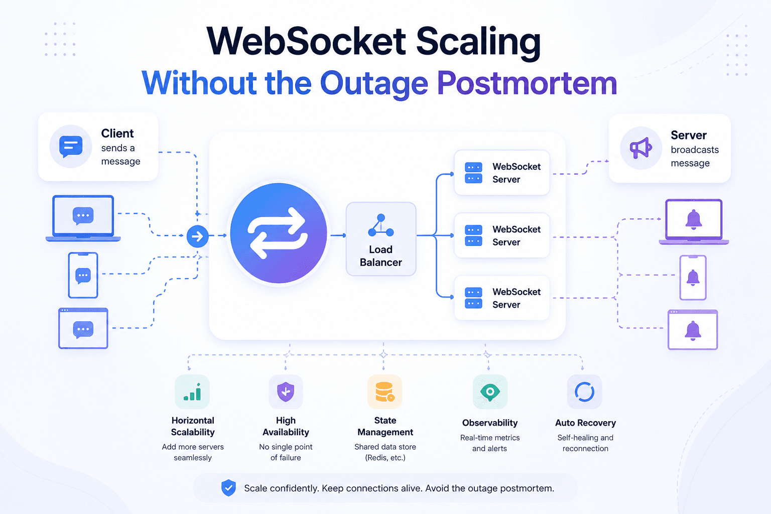 WebSocket Scaling: Real-Time Design That Survives Launch Slug